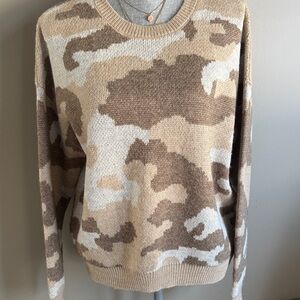 Lucky Brand Camouflage Knit Sweater
